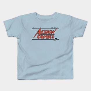 Action Comics Tribute Kids T-Shirt